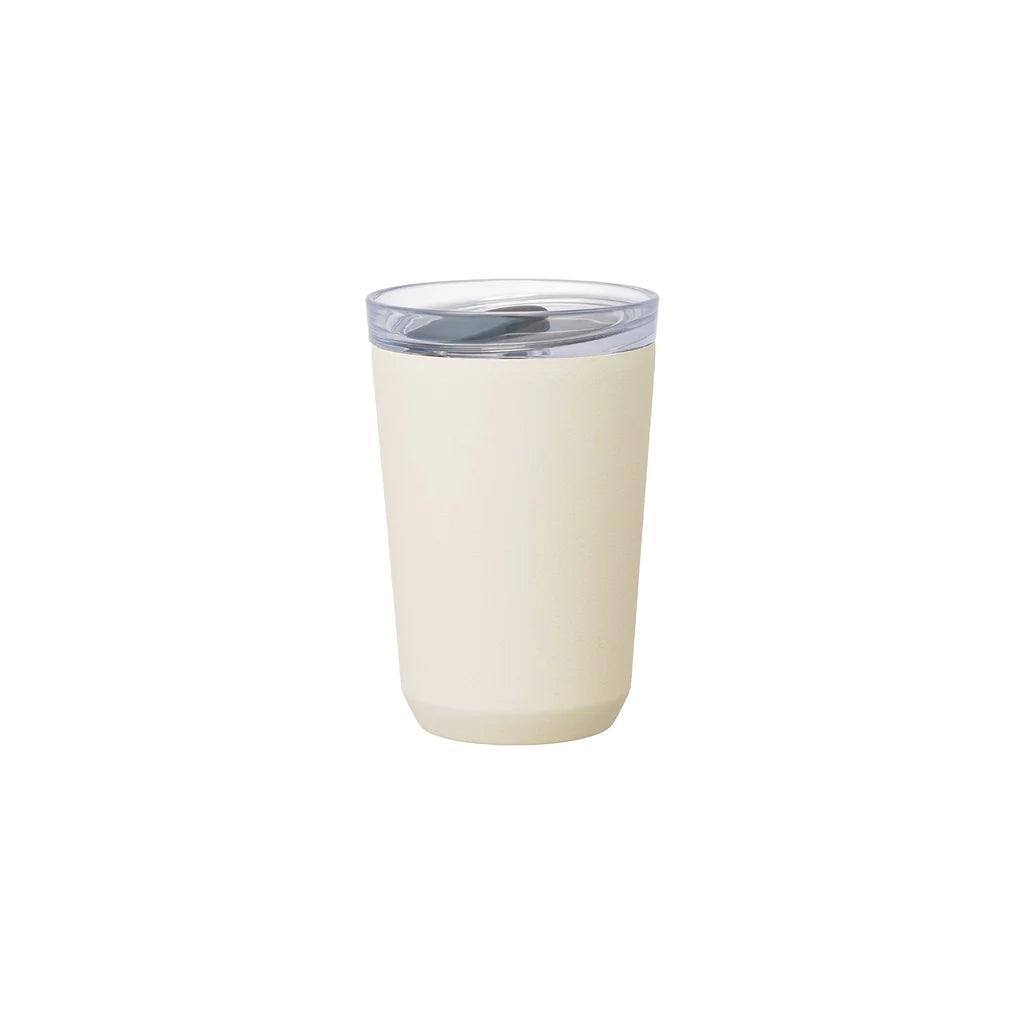 Kinto White To Go Tumbler 360ml with Plug at Garian Lifestyle Select Store