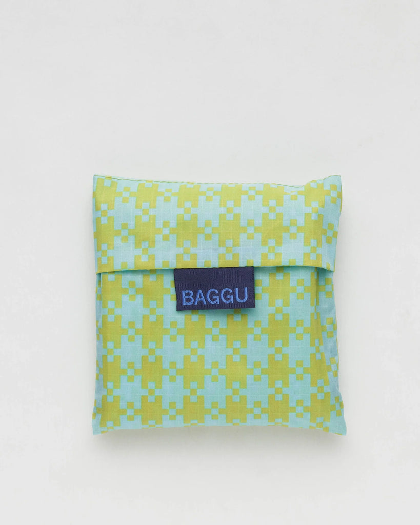 Standard Baggu - Mint Pixel Gingham ｜ Garian 