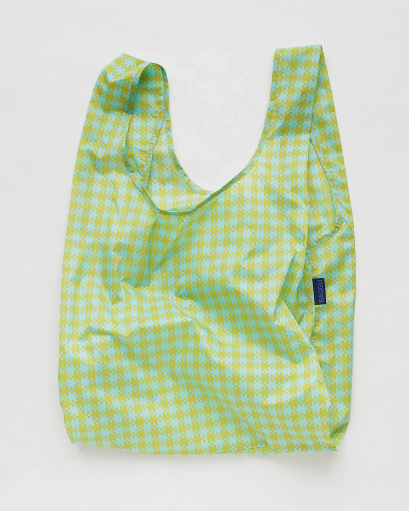 Standard Baggu - Mint Pixel Gingham ｜ Garian 