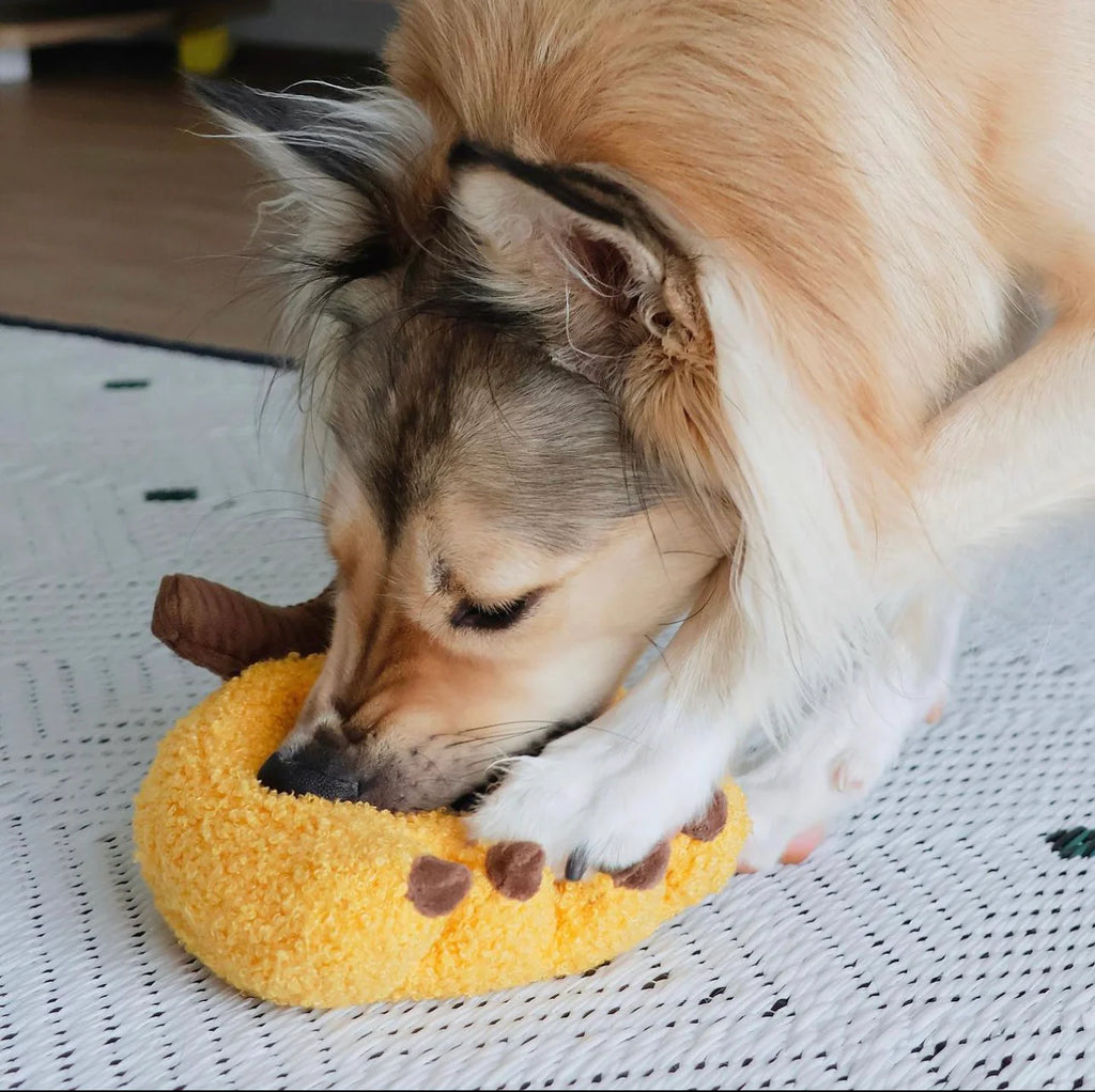 Lambwolf BANANA with Squeaky and Snuffle Pet Toy at Garian Hong Kong