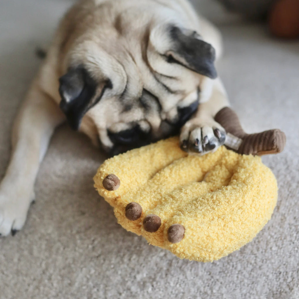 Lambwolf BANANA with Squeaky and Snuffle Pet Toy at Garian Hong Kong