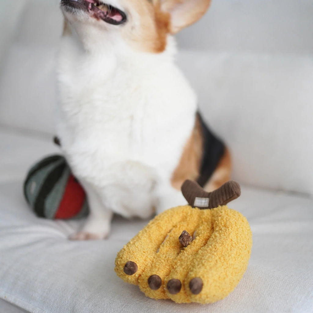 Lambwolf BANANA with Squeaky and Snuffle Pet Toy at Garian Hong Kong