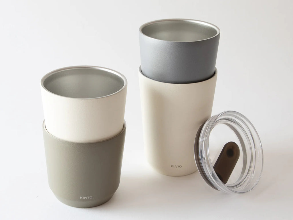 Kinto White To Go Tumbler 360ml with Plug at Garian Lifestyle Select Store