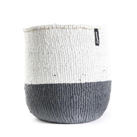 Grey and White 50/50 Basket | Garian 