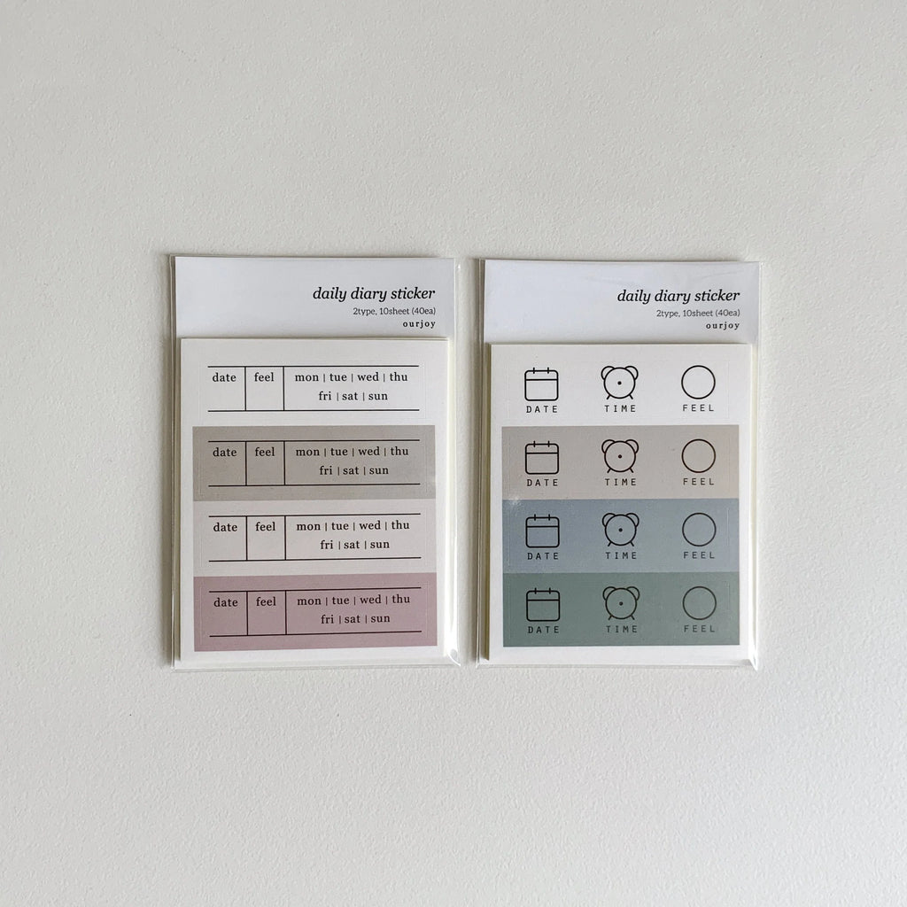 Daily Diary Sticker | Paper & Cards Studio