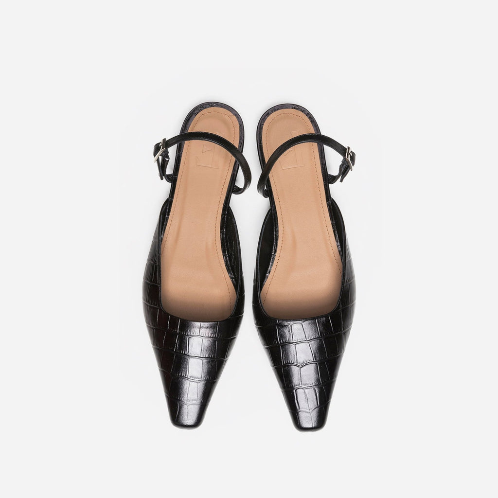 Dolores Black Croco Leather | Garian 