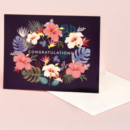 Lei Congratulations - Navy | Paper & Cards Studio