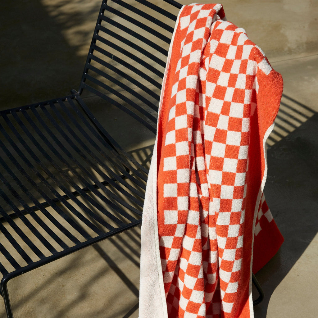 Roman Pool Towel in Paloma Sun and Ecru | Baina | Garian Hong Kong Lifestyle Concept Store