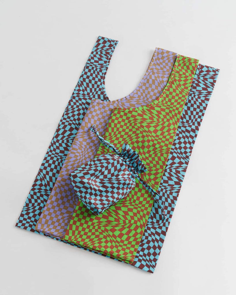 Standard Baggu Set of Three - Trippy Checkers | Garian Hong Kong Lifestyle Concept Store