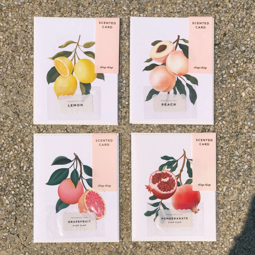 Botanical Scented Card - Peach | Paper & Cards Studio