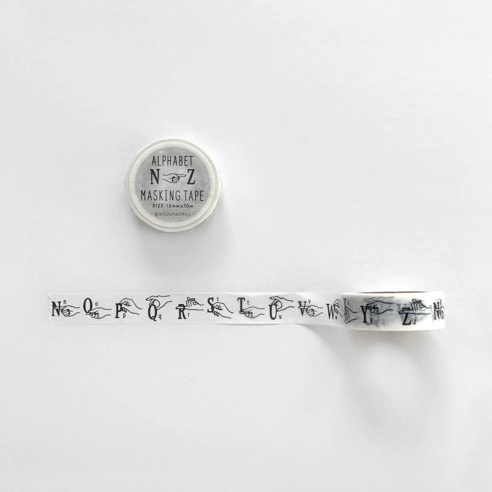 Alphabet (A-M, N-Z) Washi Tape | Paper & Cards Studio