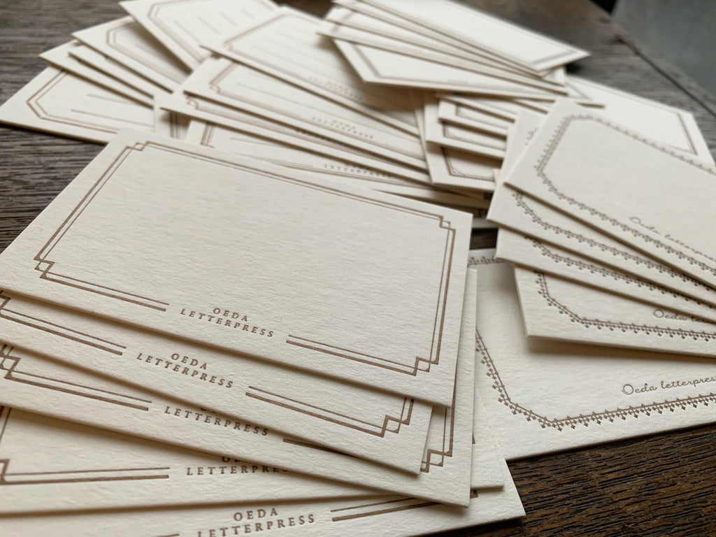 Letterpress Frame Card Box | Paper & Cards Studio