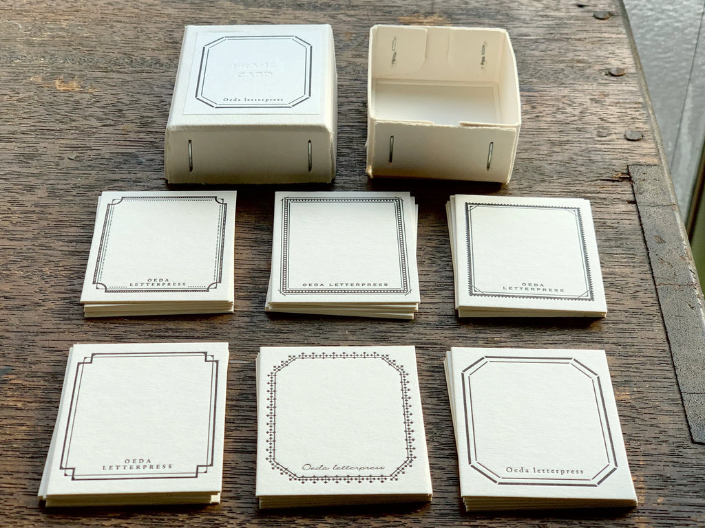 Letterpress Mini Frame Card Box | Paper & Cards Studio