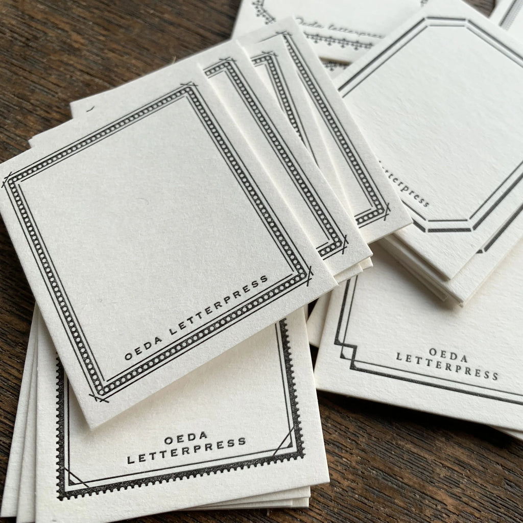 Letterpress Mini Frame Card Box | Paper & Cards Studio