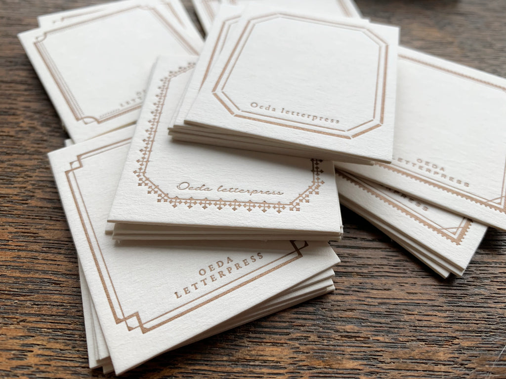 Letterpress Mini Frame Card Box | Paper & Cards Studio