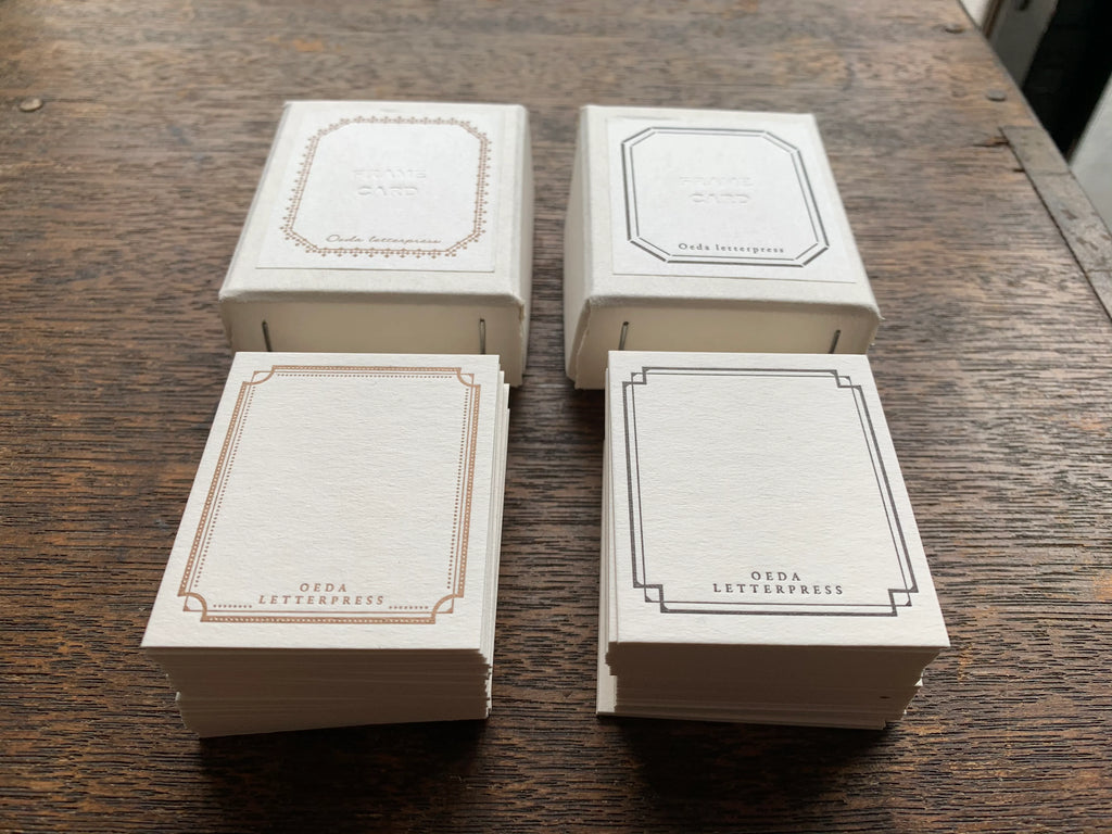 Letterpress Mini Frame Card Box | Paper & Cards Studio