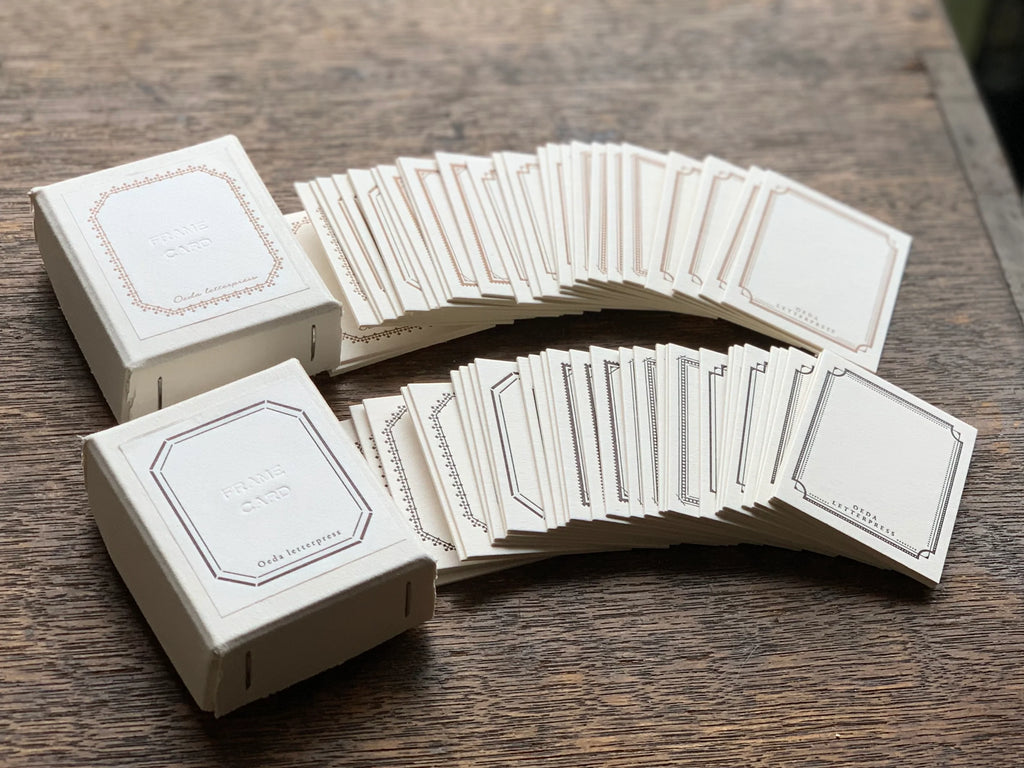 Letterpress Mini Frame Card Box | Paper & Cards Studio