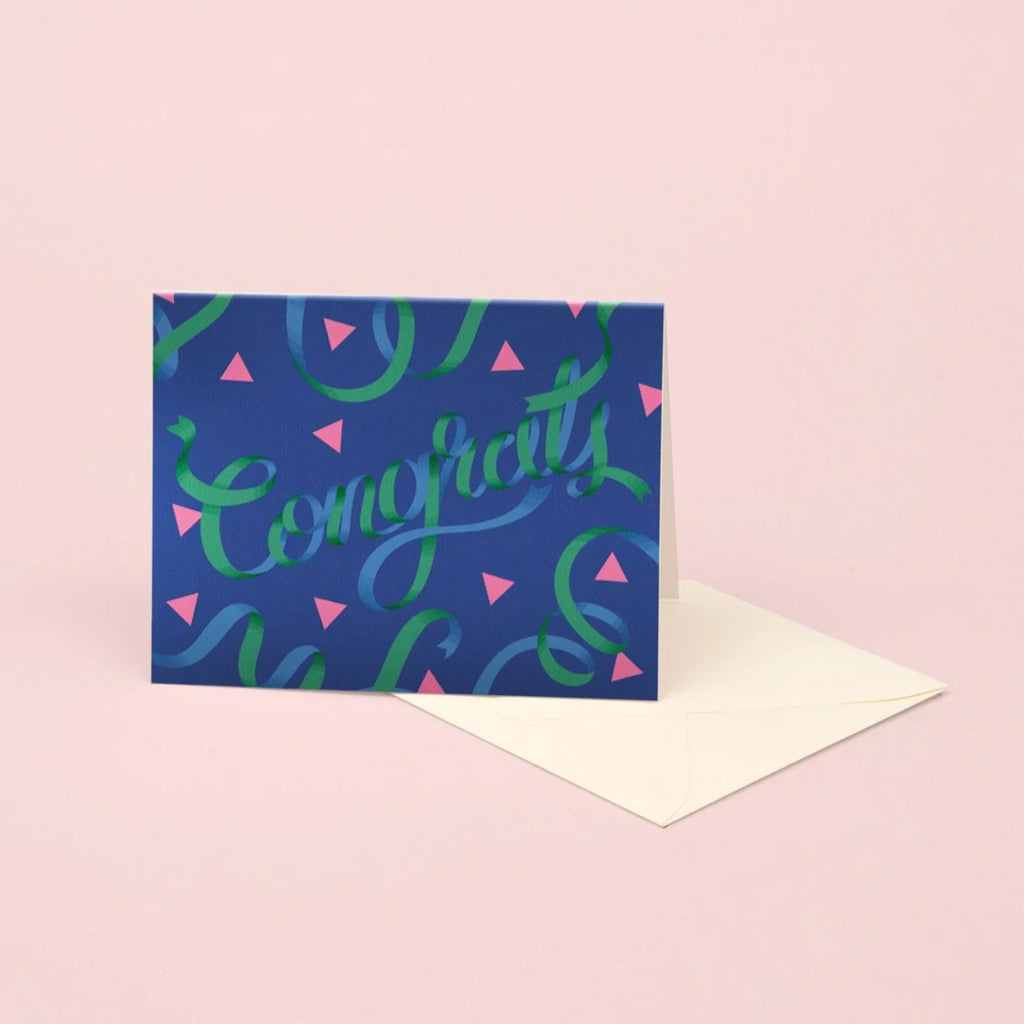 Congrats Card - Deep Blue | Paper & Cards Studio