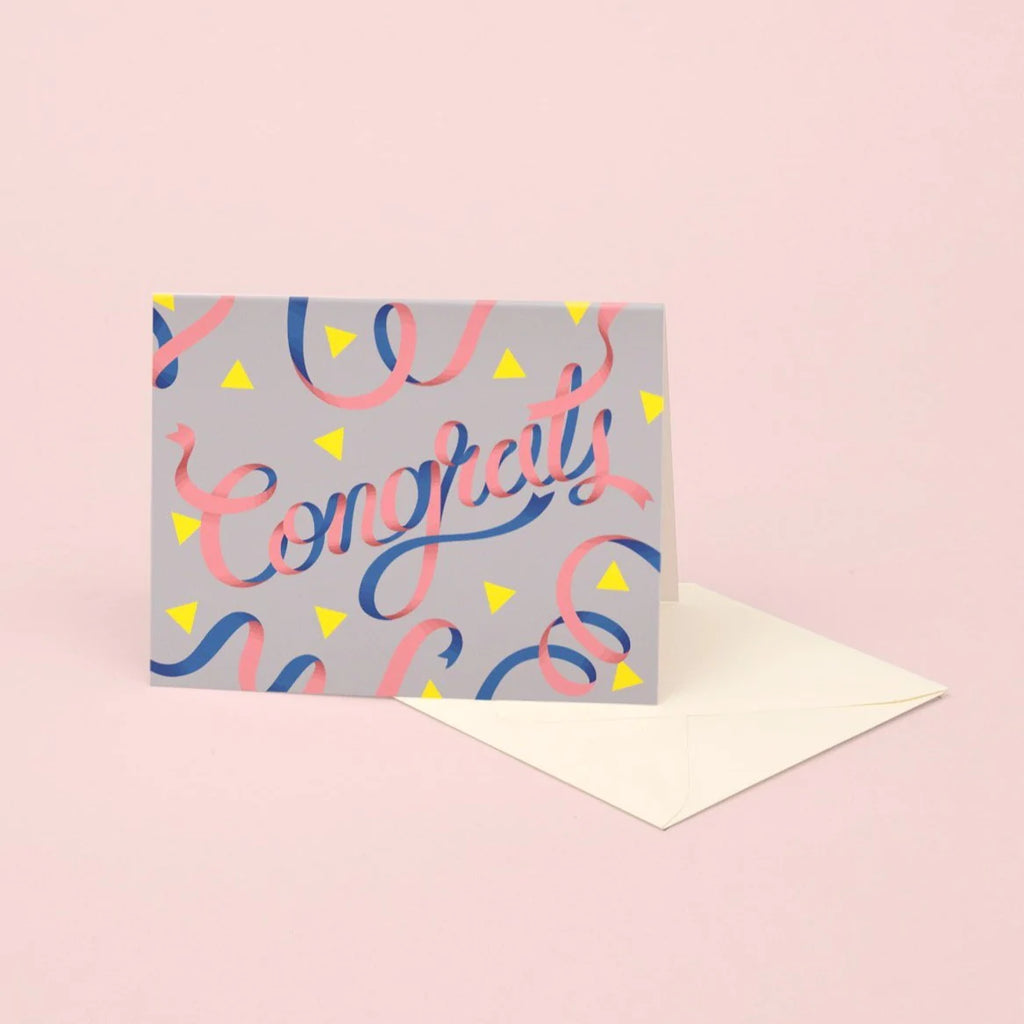 Congrats Card - Grey | Paper & Cards Studio