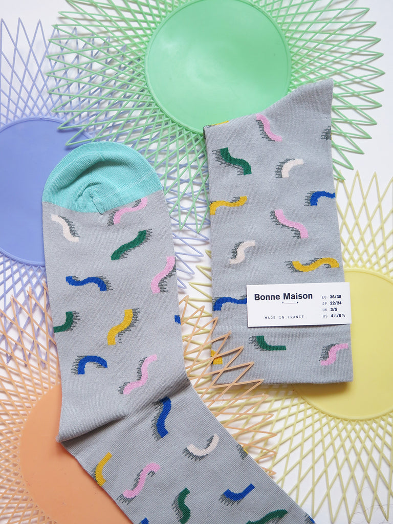 Bonne Maison Socks Celadon Spaghetti | Garian Hong Kong Lifestyle Concept Store