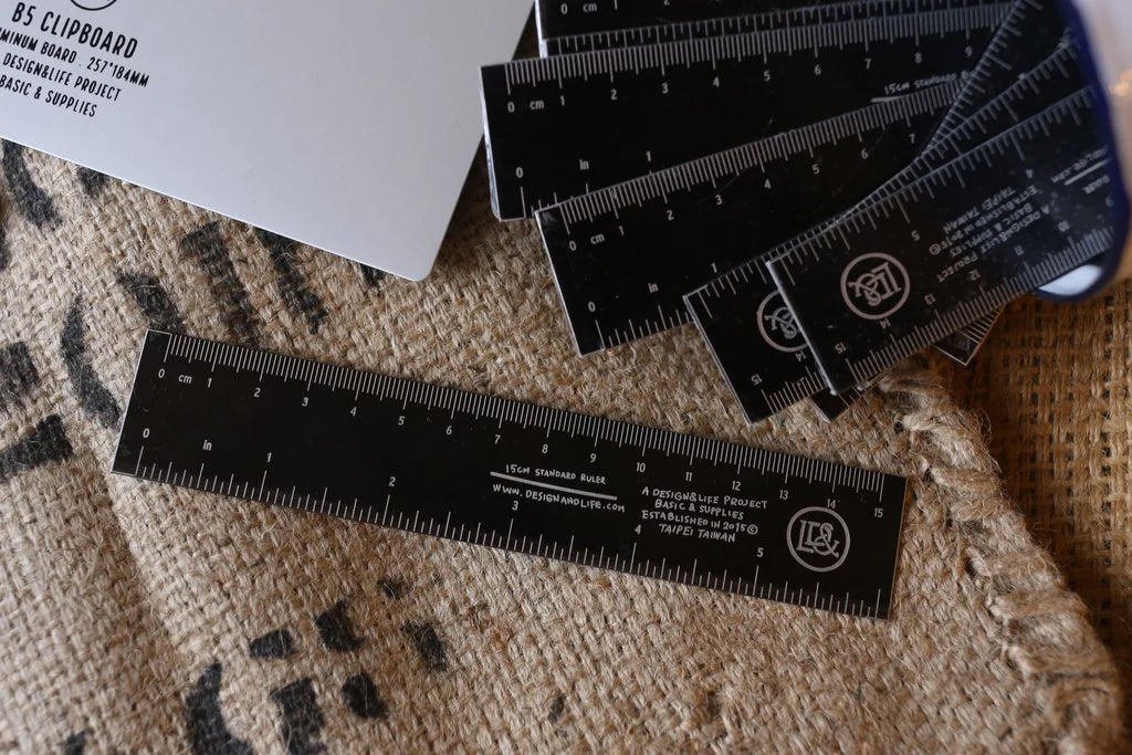 D&L Black Ruler | Paper & Cards Studio