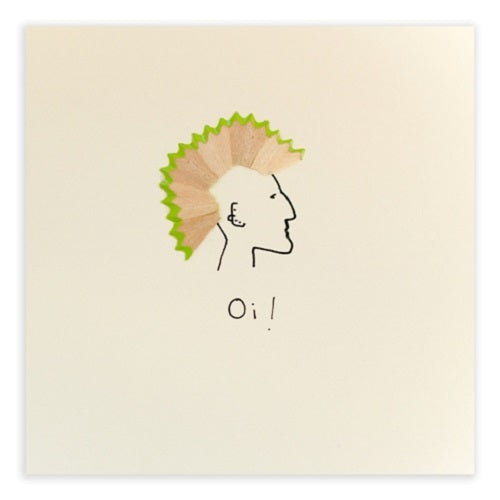 Oi ! - Pencil Shavings Card | Paper & Cards Studio