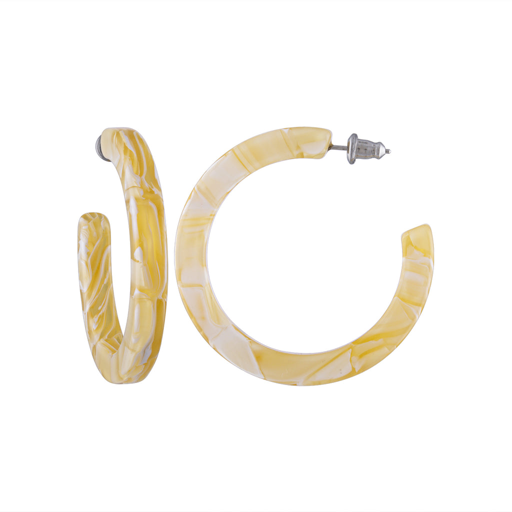 Midi Hoops in Jaune Yellow | Garian 