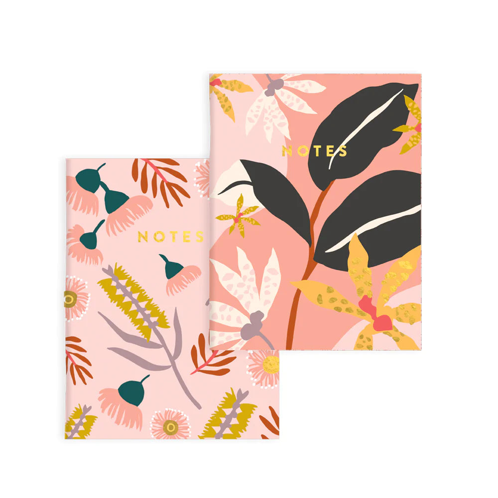 Orchid Notebook (2 Pack), Lined and Blank | Paper & Cards Studio