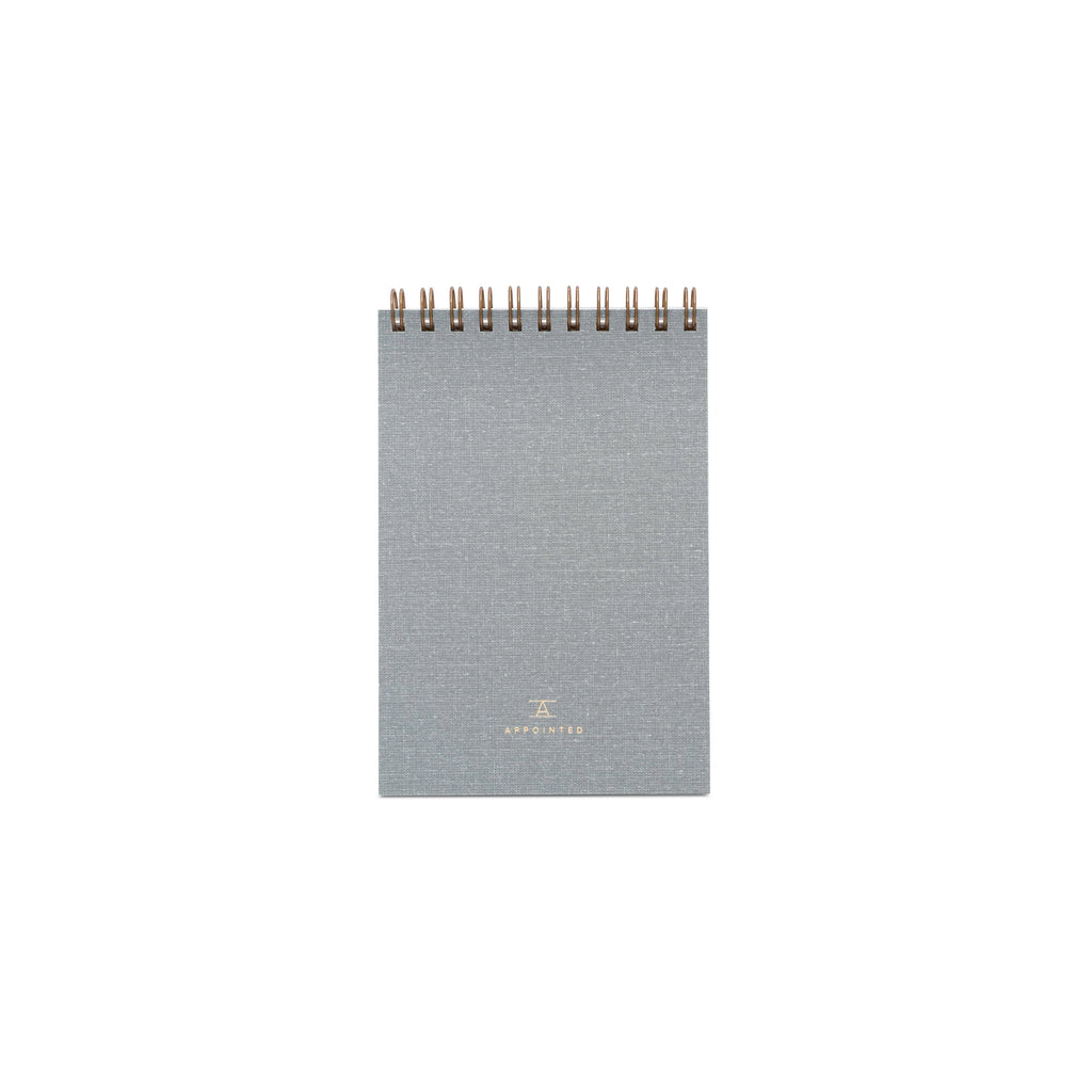 Appointed Pocket Notepad in Dove Gray, Lined | Paper & Cards Studio