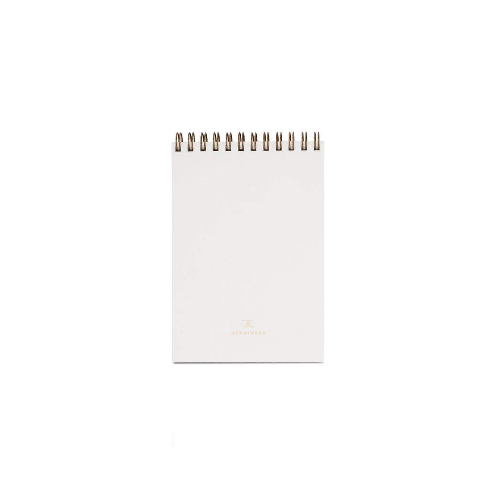 Appointed Pocket Notepad in Linen White, Lined | Paper & Cards Studio