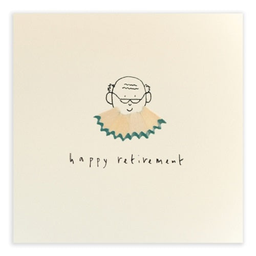 Retirement Beard - Pencil Shavings Card | Paper & Cards Studio