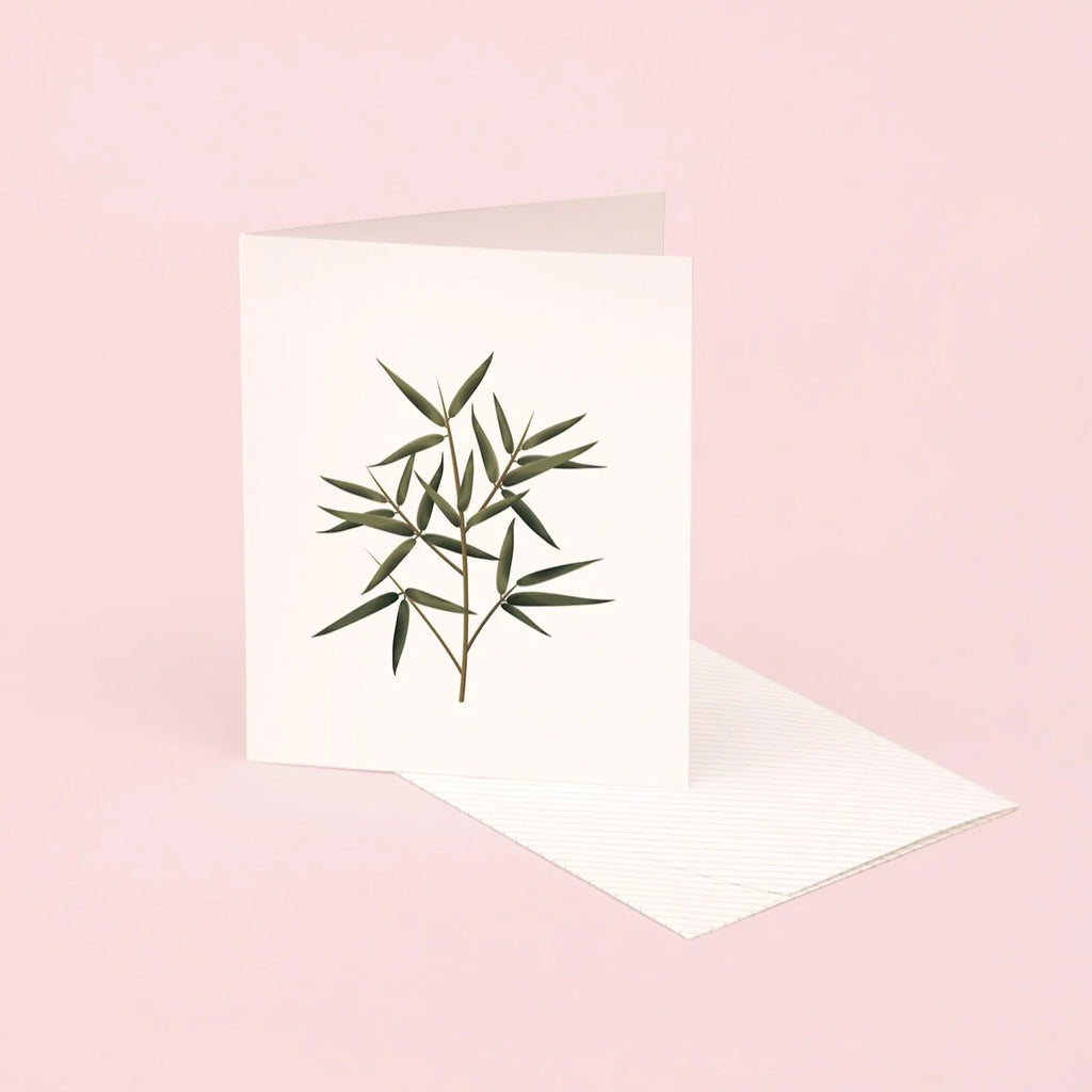 Botanical Scented Card - Bamboo | Paper & Cards Studio