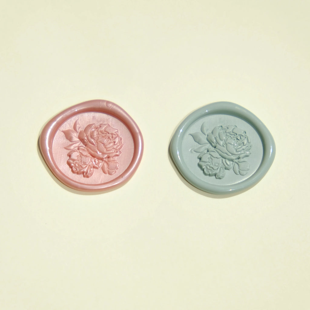 Vintage Peonies Wax Seals | Paper & Cards Studio