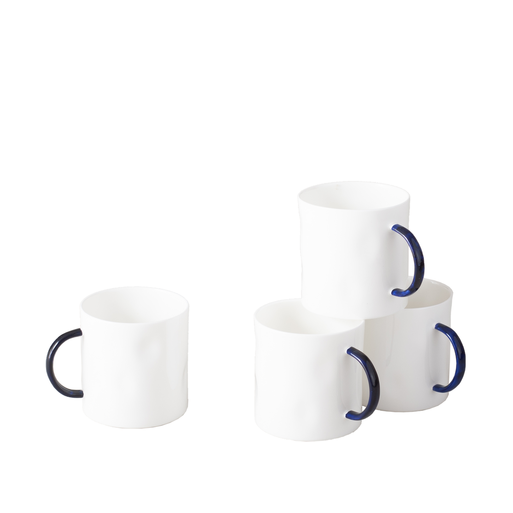 Feldspar Set of 4 12oz Cobalt Tea Mugs | Garian Lifestyle Concept Store