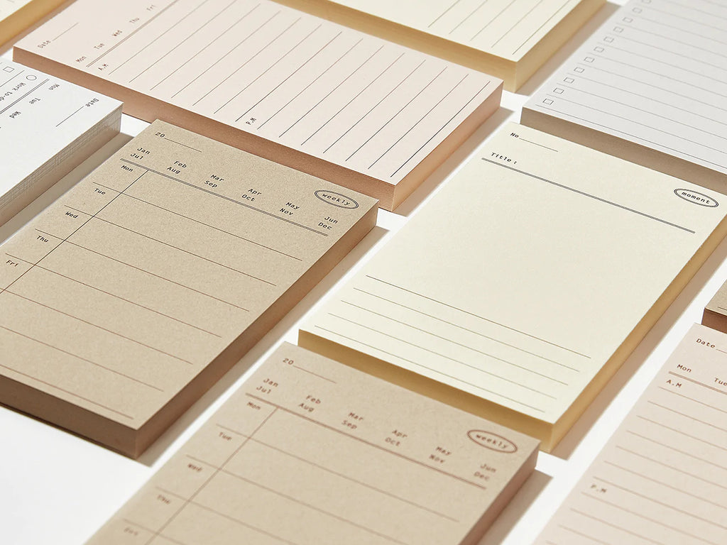 Plain Memo Pad - Daily Memo | Paper & Cards Studio