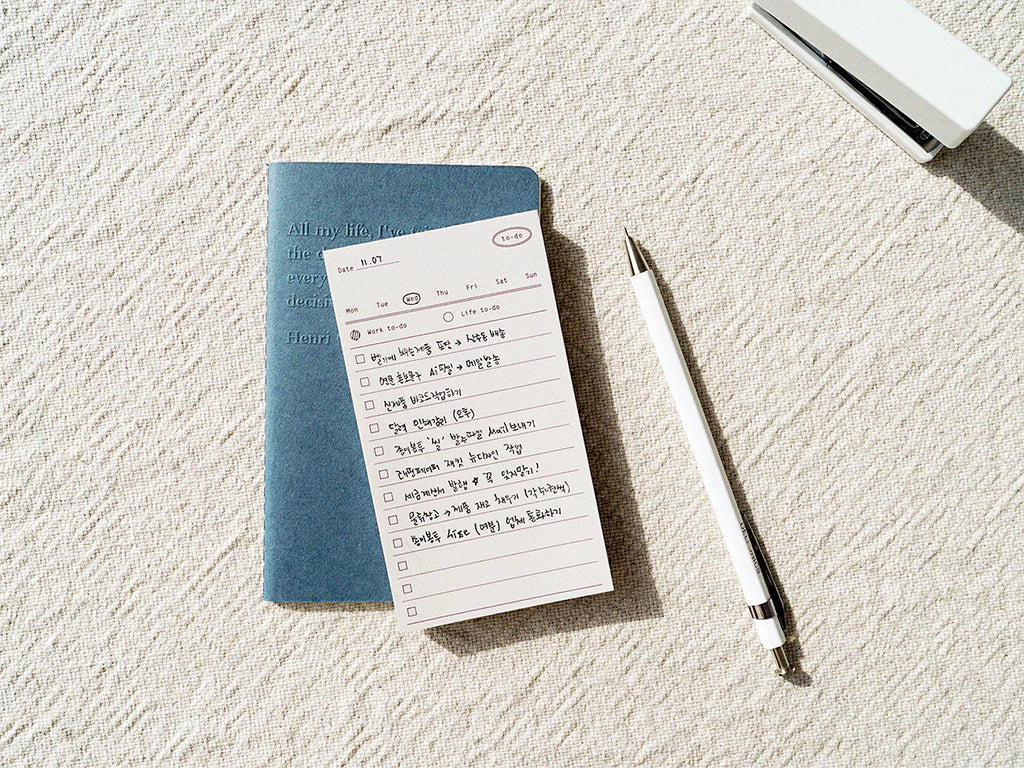 Plain Memo Pad - Weekly Memo | Paper & Cards Studio