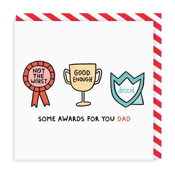 Dad Awards Square Card | Paper & Cards Studio