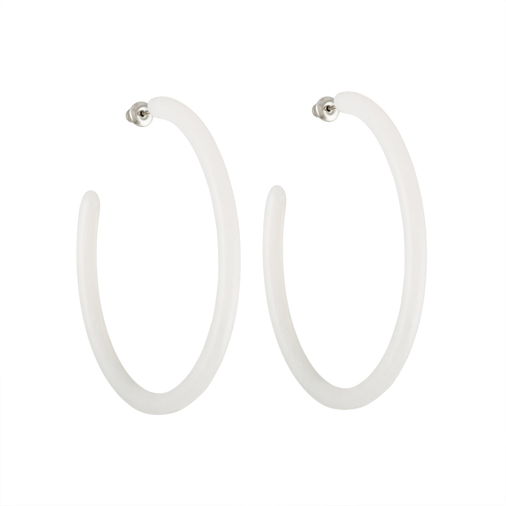 Large Hoops in Petal | Garian 