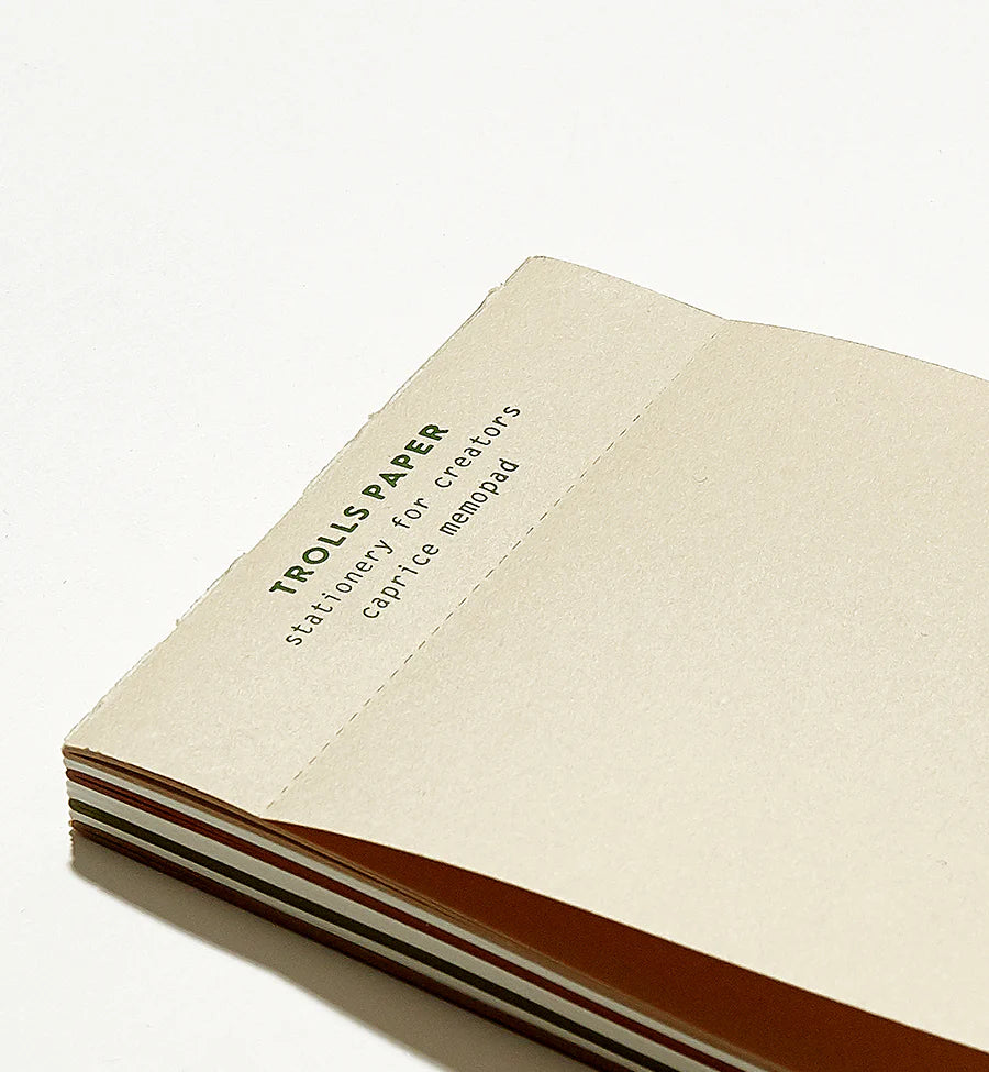 Caprice Memo Pad - Beige | Paper & Cards Studio